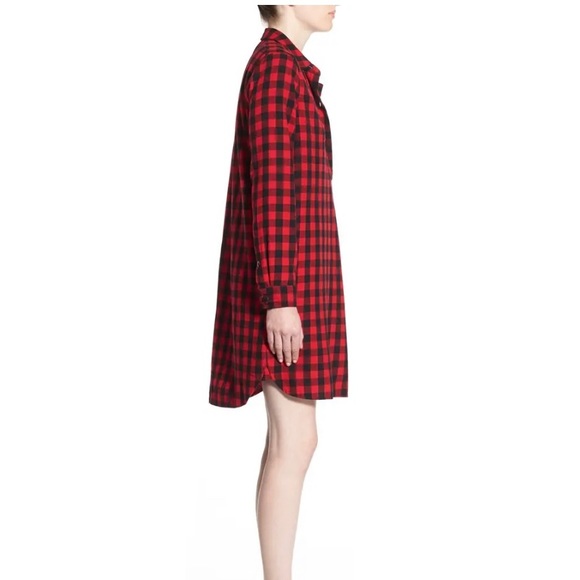 Madewell Latitude Buffalo Check Flannel Shirtdress - Picture 11 of 16